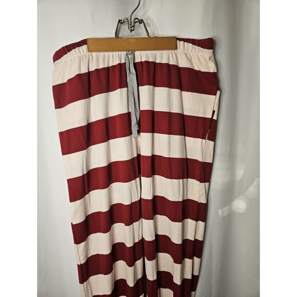 NWT Burt’s Bees Mens Pajamas Loungeware XL Two-Piece Set Henley Top Strip Pant - Picture 5 of 9